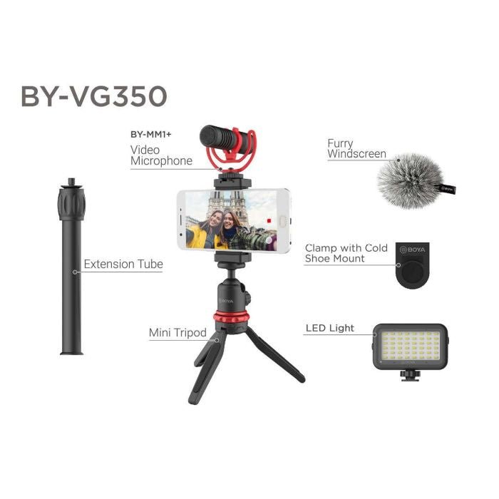 BOYA BY - VG350: Kit de Vídeo para Smartphone - iGrade