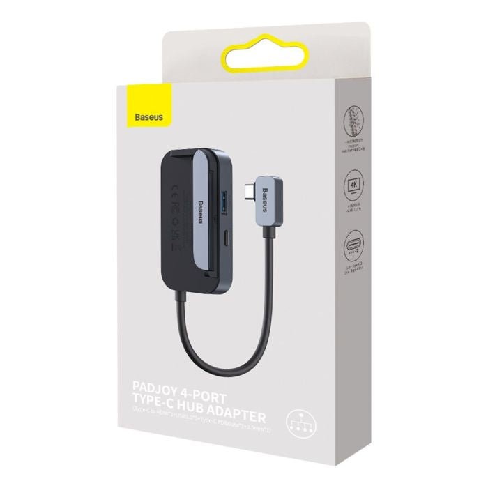 PadJoy HUB 4 - em - 1 para Smartphones e Tablets Baseus Acessórios - iGrade