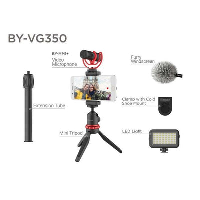 BOYA BY - VG350: Kit de Vídeo para Smartphone - iGrade