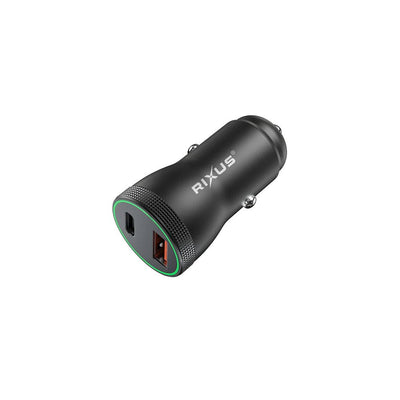 Carregador de Carro USB-C + USB-A 20W Rixus Acessórios - iGrade